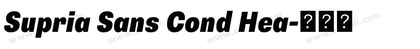 Supria Sans Cond Hea字体转换